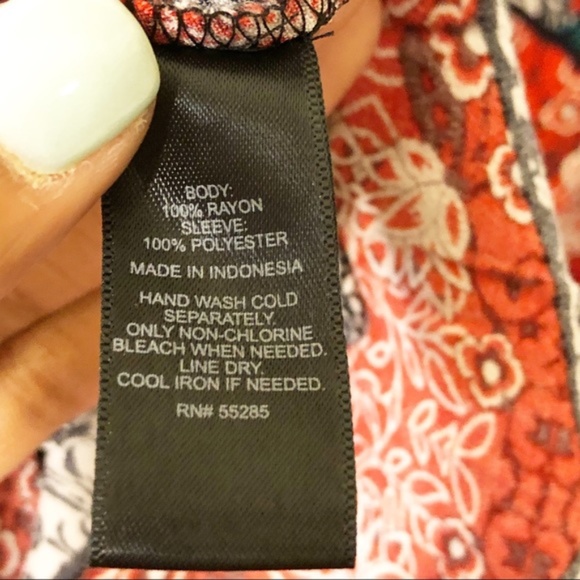 Express Mix Floral Print Long Sleeve Boho Romper - Picture 5 of 5